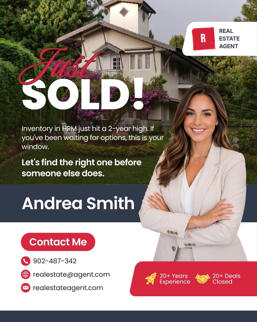 Just Sold — inventory just hit a 2-year high, Andrea Smith